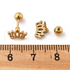 304 Stainless Steel Stud Earrings STAS-E502-04G-01-5