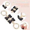 Unicraftale 2Pcs Alloy Enamel Bowknot Link Purse Strap Extenders FIND-UN0003-18B-4
