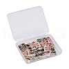 30Pcs 5 Style Light Gold Plated Music Theme Alloy Enamel Pendants ENAM-ZZ0001-08LG-8