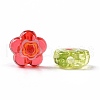 Printed Transparent Acrylic Beads X-OACR-E009-08-3