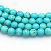 Natural Howlite Beads Strands X-TURQ-G103-4mm-01-1