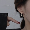 Imitation Pearl Beads Dangle Earrings for Women WG29476-116-1
