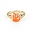 Alloy Enamel Wide Band Rings RJEW-N034-002-RS-2