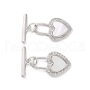 Shell Toggle Clasps KK-E068-VC162-1
