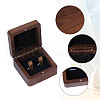 Wooden Jewelry Cufflinks Storage Magnetic Gift Case CON-WH0095-78B-3