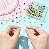 190Pcs 19 Colors Opaque Glass Pendants PALLOY-CJ00056-4