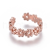 Adjustable Brass Toe Rings RJEW-EE0002-12RG-2