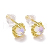925 Sterling Silver Stud Earrings EJEW-M202-02G-1