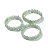 Natural Green Aventurine Oval Beaded Stretch Bracelet G-E010-01H-2