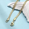 Brass Wheat Chain Necklaces for Women NJEW-U035-06G-2