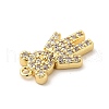 Rack Plating Brass Micro Pave Cubic Zirconia Pendants KK-P230-16G-3