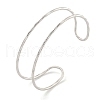 Non-Tarnish Hollowed 304 Stainless Steel Cuff Bangles BJEW-P331-07P-1