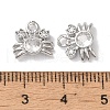 Brass Micro Pave Clear Cubic Zirconia Pendants KK-U013-03P-3