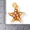 Handmade Lampwork Pendants LAMP-C015-02-4