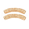 Hollow Out Brass Tube Beads KK-G532-01G-1