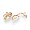 Brass Clip-on Earring Findings KK-R071-11RG-2