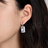 Anti-Tarnish Rhodium Plated 925 Sterling Silver Half Hoop Earrings RB2270-2-3