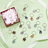 Tibetan Style Alloy Keychains KEYC-AB00067-5
