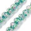 Handmade Foil Lampwork Beads Strands FOIL-S136-001F-1