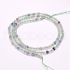 Natural Fluorite Beads Strands G-F509-38-3mm-3