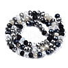 Electroplate Glass Beads Strands X-EGLA-N002-12A-2