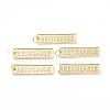 Brass Pendants ZIRC-I043-23G-1