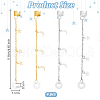 Silicone & Brass Earphone Chains HJEW-OC00027-2