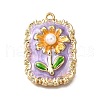 Alloy Enamel Pendants ENAM-K076-02C-G-1
