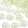 Transparent Spray Painted Imitation Jade Glass Beads GLAA-Q089-003-E002-1