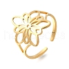 304 Stainless Steel Adjustable Cuff Rings RJEW-S628-04G-2