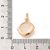 Brass Shell Pendants KK-B127-08G-3