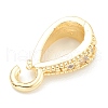 Brass Micro Pave Clear Cubic Zirconia Pendants ZIRC-O042-01G-4