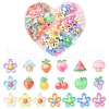 80Pcs 2 Styles Transparent Resin Cabochons Sets CRES-FS0001-07-1