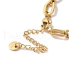 304 Stainless Steel Micro Pave Cubic Zirconia Link Bracelet for Women BJEW-C070-03B-G-4