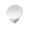 Flat Round Brass Pad Ring Settings X-MAK-S033-018P-NF-3