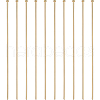 BENECREAT 100Pcs Brass Flat Head Pins KK-BC0002-84B-1