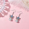Angel Handmade Glass Seed Beads Dangle Earrings for Women EJEW-MZ00394-04-1