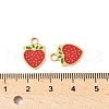 304 Stainless Steel Enamel Pendants STAS-R168-02K-G-3