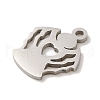 Non-Tarnish 201 Stainless Steel Charms STAS-E217-15P-2
