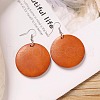 Alloy Wood Dangle Earrings FS-WG9E4F8-06-1