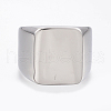 304 Stainless Steel Signet Band Rings for Men RJEW-G091-16-20mm-P-2