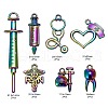 14Pcs 7 Style Alloy Pendants FIND-LS0001-26MC-4