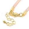 Brass Mesh Chain Link Bracelet Making DIY-B066-01G-02-3