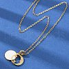 Sun & Star Brass Micro Pave Cubic Zirconia Pendant Neckalces for Women NJEW-C076-08G-3