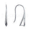 Rhodium Plated 925 Sterling Silver Earring Hooks STER-K168-116P-2
