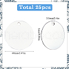 SOFPLATE 25Pcs Aluminum Pendants FIND-SP0002-68A-02-2