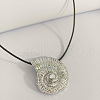 Ocean Theme Brass Seashell Shape Pendant Necklaces WD8291-2-1