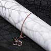 Adjustable Rack Plating Brass Curb Chain Bracelets for Women BJEW-G735-18RG-3