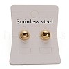 304 Stainless Steel Dangle Stud Earrings EJEW-M040-15-1