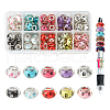 Large Hole Dog Paw Prints Pattern Acrylic European Beads OPDL-NB0001-07-1